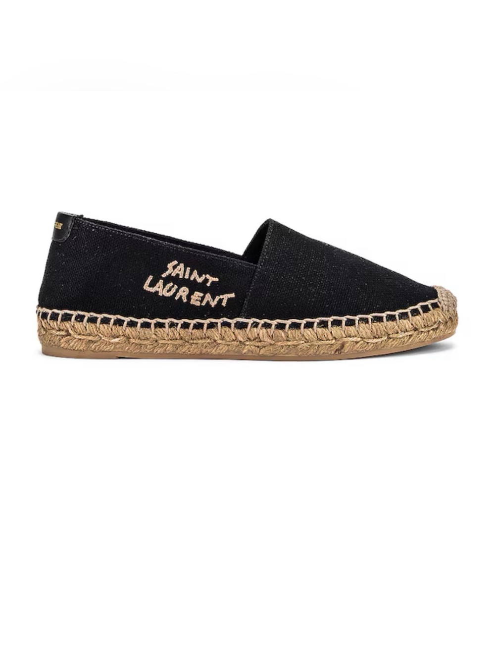 Saint Laurent Black Canvas Espadrille